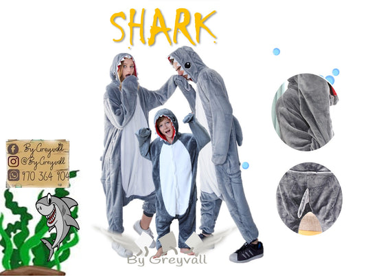 Pijama Kigurumi de animales Tiburon